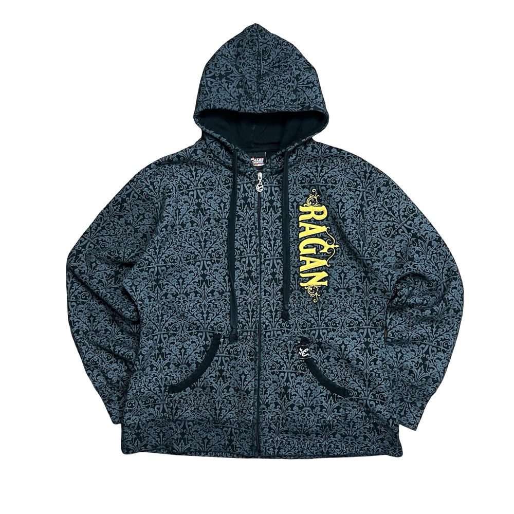 Y2K Chase Authentics Ragan NASCAR Zip-Up Hoodie - L